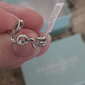 NWT Park Lane Silver Amour Ring "Love"